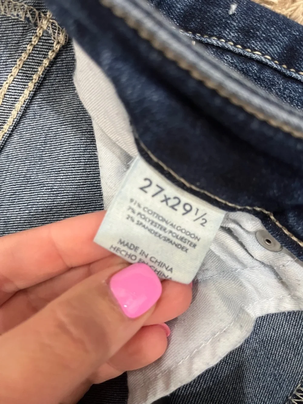 BKE Women's Straight Leg Jeans - Dark Blue Wash. 27x29.5 - Picture 3 of 6